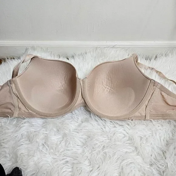 Cacique Smooth Balconette Bra Nude 44DDD Underwire - Picture 6 of 8